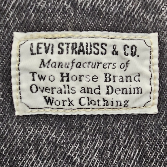 Levi's Tuli Denim Button Down Mini Dress Black Stonewash Size S - Picture 16 of 17